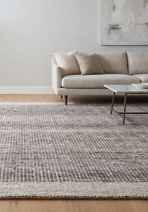 Saffron Rugs Light Grey Contemporary Solid Indoor Outdoor Water Resistant Rectangular Rug
