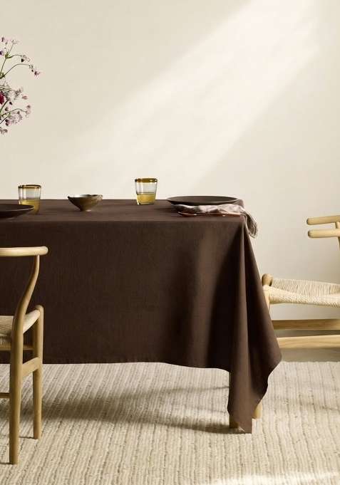 Coffee European Linen table cover