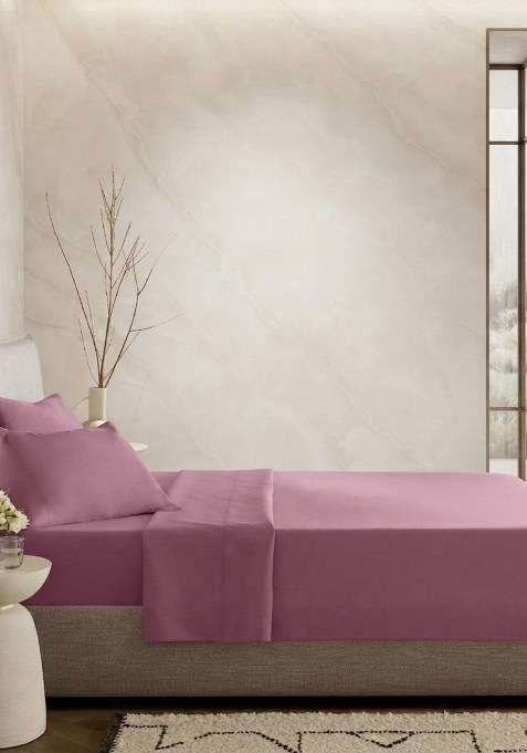 Plum Organic Crisp Percale Fitted Sheet Set
