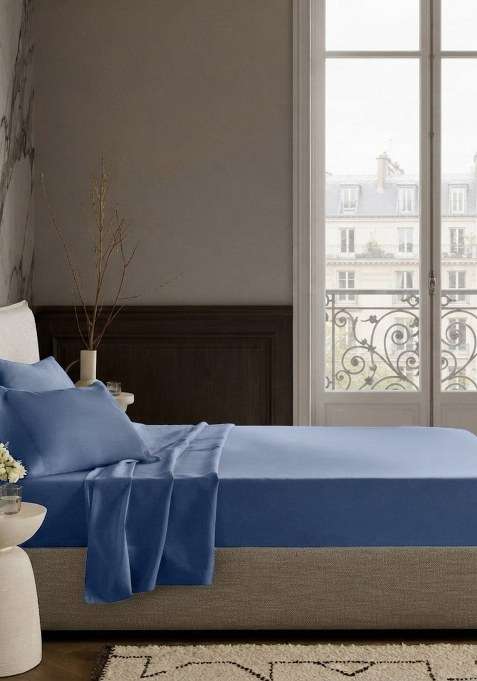 Mineral Organic Crisp Percale Sheet Set