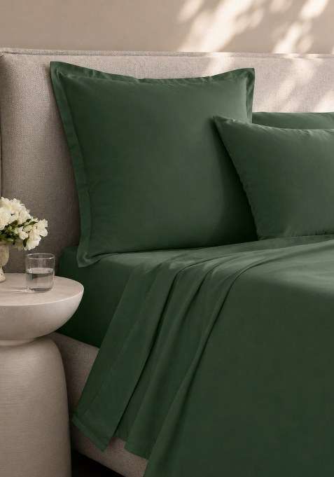 Pine Organic Crisp Percale Euro Sham