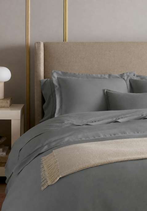 Silver Signature Giza Cotton Sateen Duvet Cover