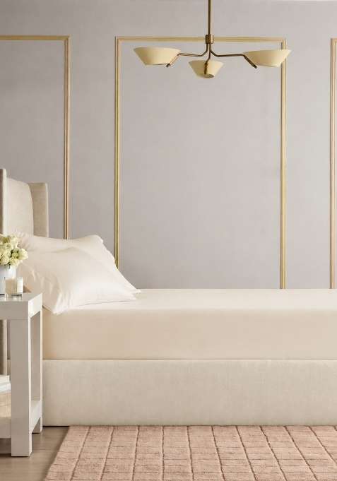 Ivory Signature Giza Cotton Sateen Fitted Sheet Set