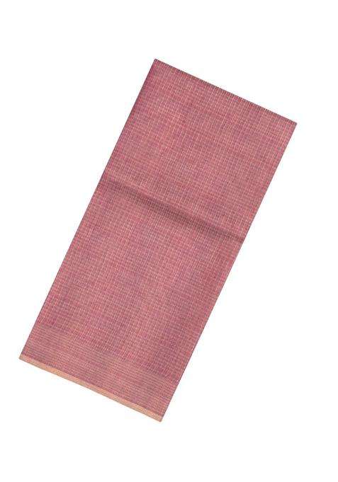 Dusty Pink Woven Tussar Tissue Silk Saree With Checks With Checks And Stripes Design For Women