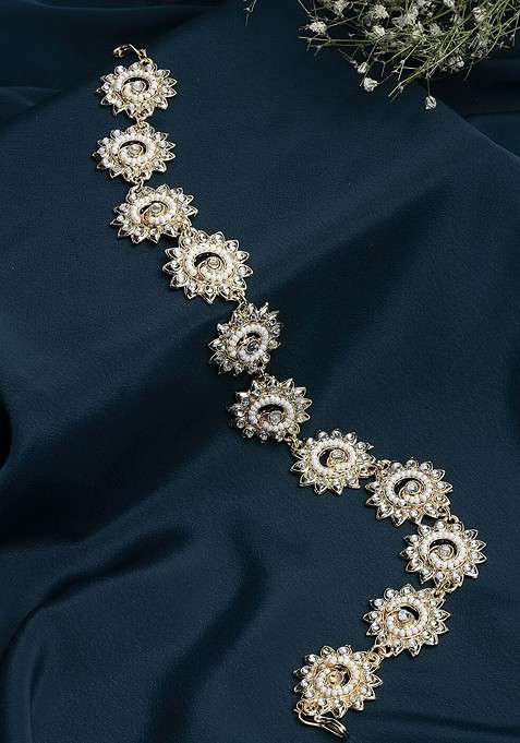 Gold Plated Embellished Hairband