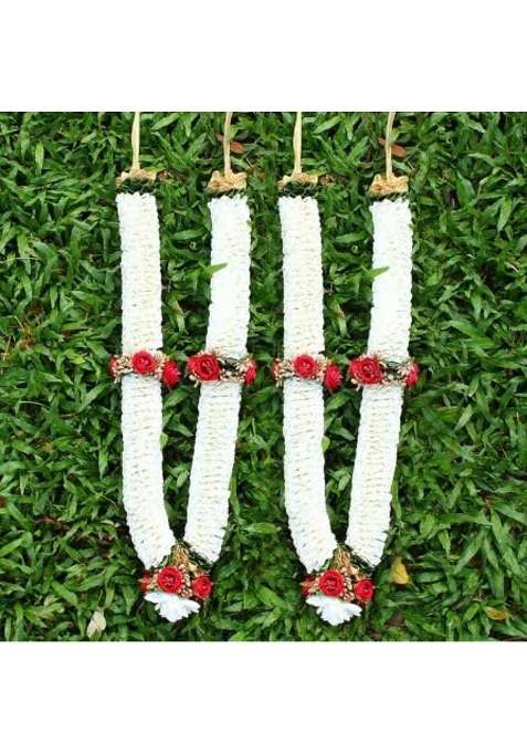 Vedic Vaani Wedding Varmala for Couples Wedding Garland Mala for Groom and Bride Jaimala Set of 2