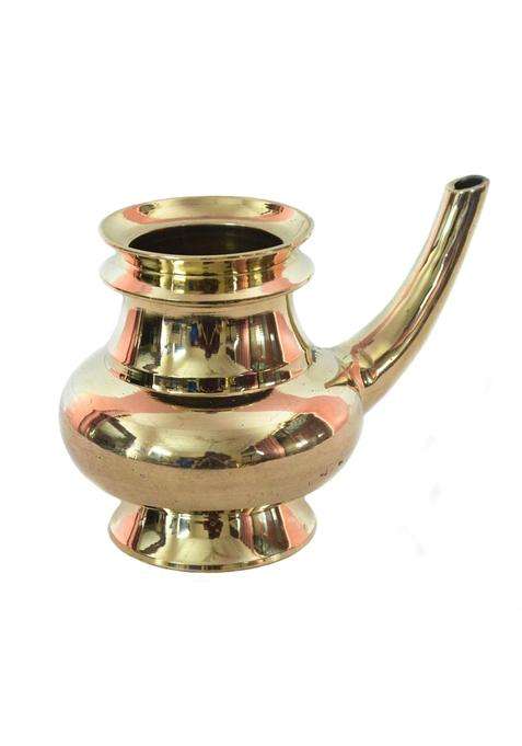 Kerala Crafts Gold Pure Brass 4 and Half Inch Kindi Lota Lutiya Kalash