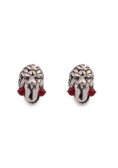 The Sparkle SHOP Ancient Man Face Round Cuff Links for Men 925 Sterling Silver Formal Wear Accessory