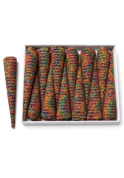 Multicolour Decorated Mehendi Cone Henna Cones for Wedding Bridal Shower and Mehndi Function Gifts Pack of 50