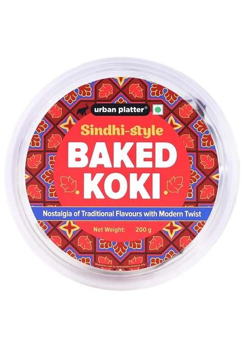 Urban Platter Baked Koki 200G Wheat Free Traditional Sindhi Style Snack
