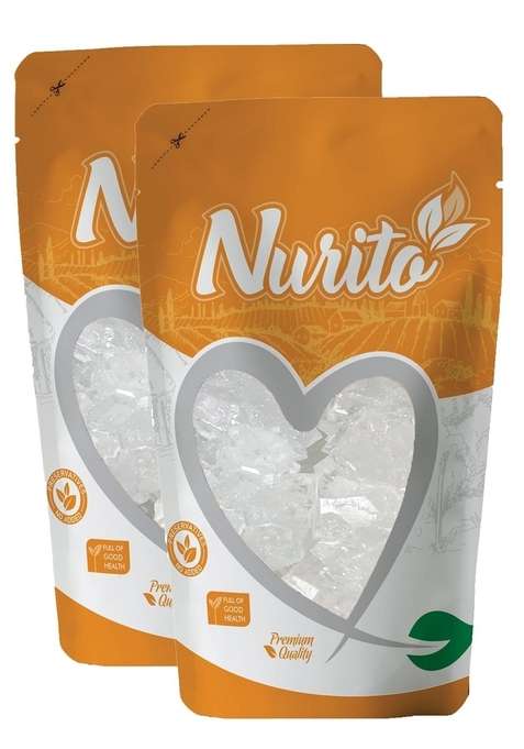 Nurito Mishri Dhaga Rock Sugar Thread 500 Grams 250 X 2 – Traditional For Everyday Use In Homes Cooking Sweets And Offering Prashad During Worship Crystal | Pure