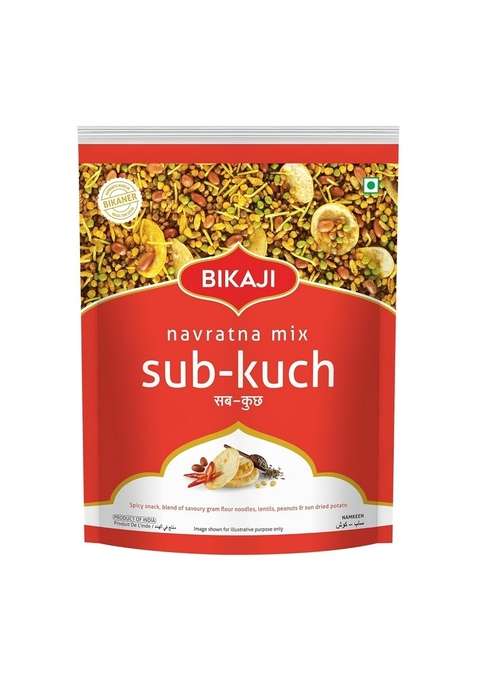 Bikaji Sub Kuch Navratan Mixture | Farsan Chivda Authentic Indian Namkeen Made In Bikaner Traditional Recipe Mix Of Peanuts Potato Sticks Best Tea Snack 1Kg Pack