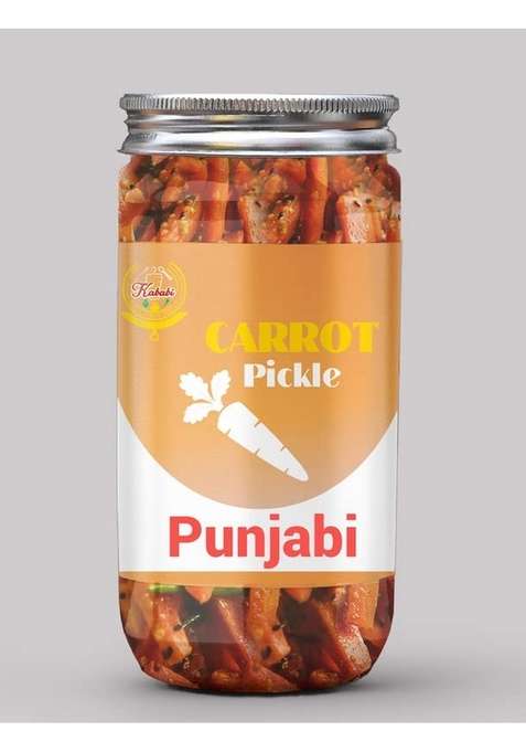 Kababi Punjabi Carrot Pickle Homemade Fresh Gaajar Ka Aachar 400G Organic North Indian | Healthy Traditional Home Made Achaar