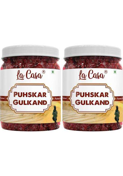 La Casa Pushkar Gulkand | Combo Pack Of 2 Homemade & Organic (800 G, 2)