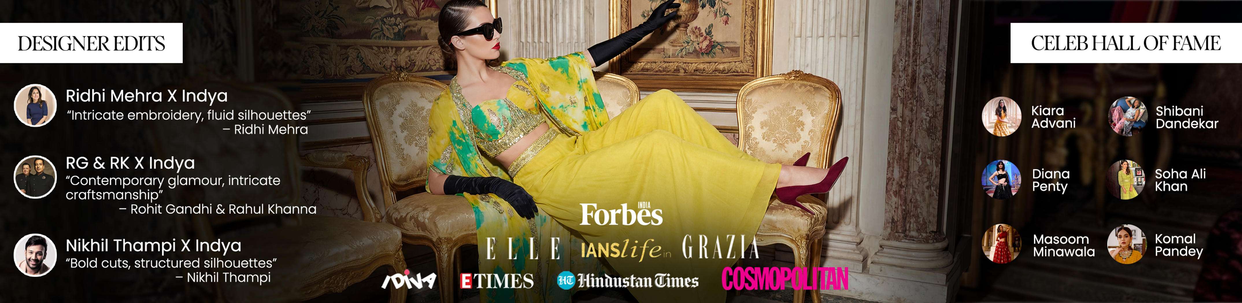 Orange Silk Fusion Set for Diwali | Wedding & Festive Wear