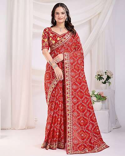 4-Bandhani-Saree